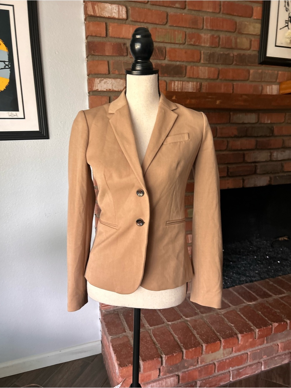 J. Crew Classic Schoolboy Blazer in Camel Tan Sz XXS